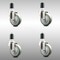 Service Caster 4 Inch 316SS Gray Polyurethane Swivel 1-5/8 Inch Expanding Stem Caster Set SCC SCC-SS316EX20S414-PPUB-158-4 - alternate 4